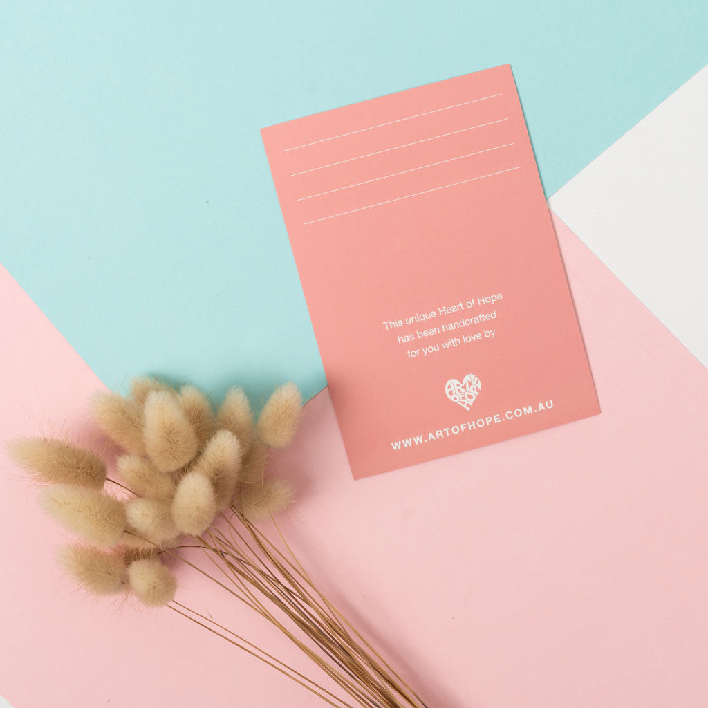 Write A Message On Your Healing Heart Card Card