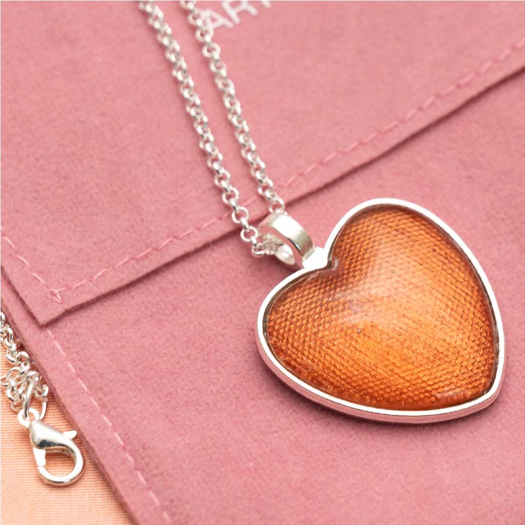 Copper Thinking Of You Heart Pendant