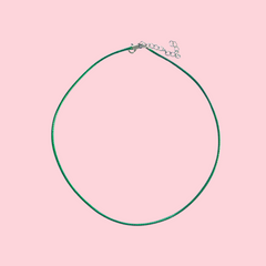 Necklace - Emerald Green Waxed Cord