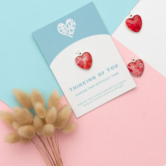 Red Thinking Of You Heart Pendant