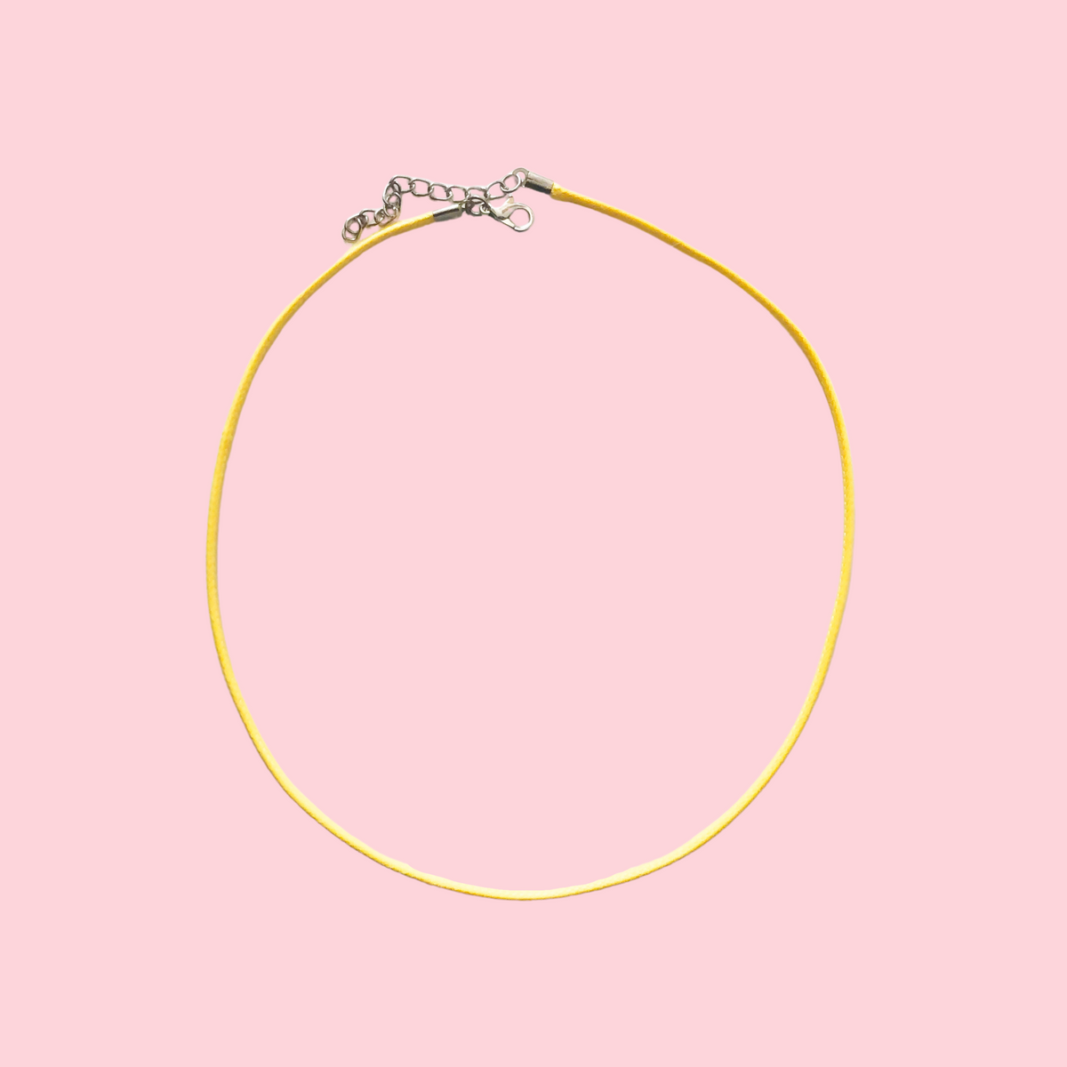 Necklace - Yellow Waxed Cord